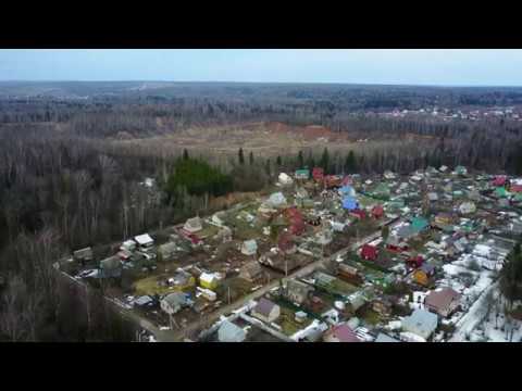 Russian Dacha — country house from above