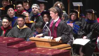 Speaker Joseph Shotland Spring 2014 Undergraduate Commencement