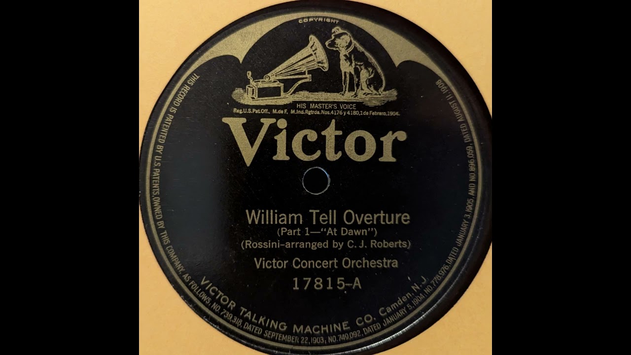 Victor Concert Orchestra - William Tell Overture - Parts 1 and 2 (1915)