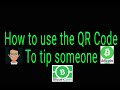 How to use the qr code to tip someone