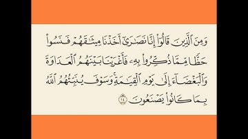 آية ١٤ من سورة المائدة: "ومن الذين قالوا إنا نصارى أخذنا ميثاقهم .." ما معنى كلمة "النصارى"؟