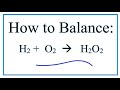 Balancing Chemical Equations Concepts