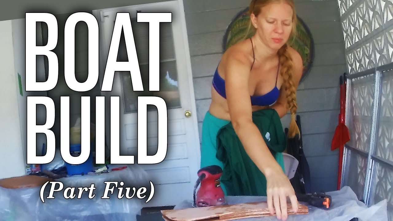 Emily Builds a Sailboat – RUDDER, SKIDS, & SKEG – CLC Eastport Nesting Pram (Ep 5)