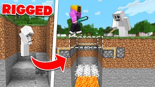 Minecraft Manhunt, But I SECRETLY Rigged The Map...