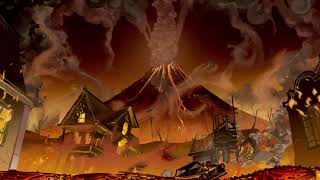Volcano Eruption animation