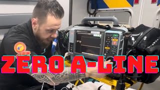 How to Zero an A-Line Transducer on LifePak 15 (LP15)?