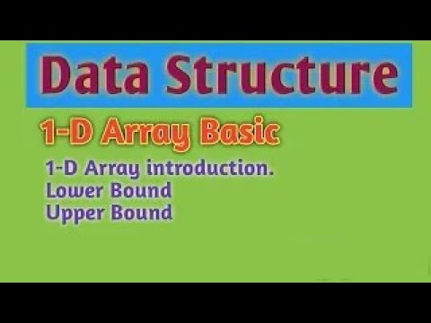#5 | One dimensional Array | Data Structures - YouTube