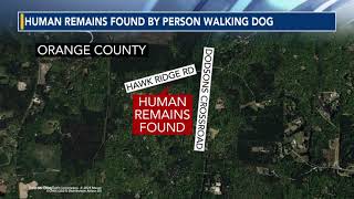 Human remains found by person walking dog in Orange County