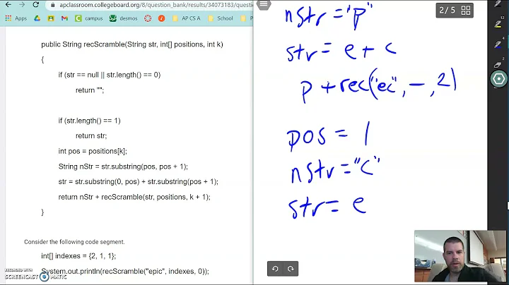 AP Classroom recursion problems explained!