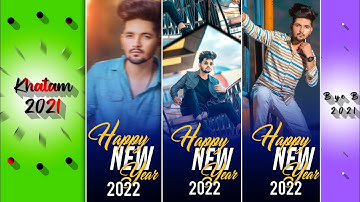 Happy New Year 2022 Status Video Editing Tutorial - Happy New Year Video Kaise Banaye - Tutorial