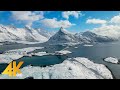 Amazing Norway in Winter from Above - 4K Cinematic Aerial Film with Music (5 HOURS) - Part #1