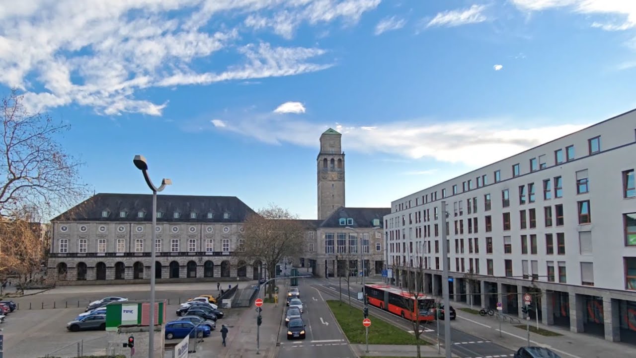 جسرو ساحة الوحدة مدينة مولهايم الألمانية