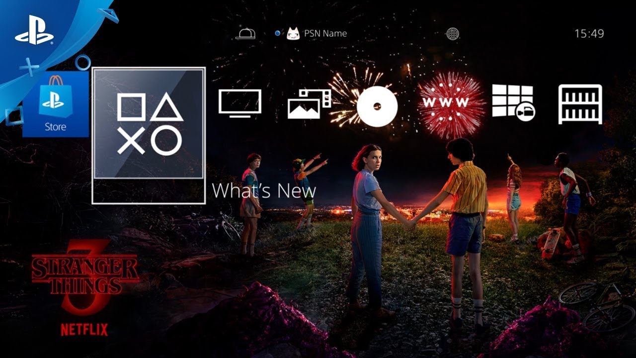 Stranger Things 3 Dynamic Theme Ps4