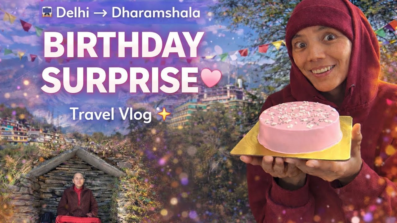 Small birthday surprise on her special day| Delhi to Dharamshala |His holiness the dala lama temple 