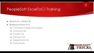 PeopleSoft ExcelToCI Training screenshot 4