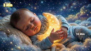 🌙 Baby Sleep Music in 3 Minutes ✨ Soft Moonlight Lullaby for Deep Sleep (10 Min)