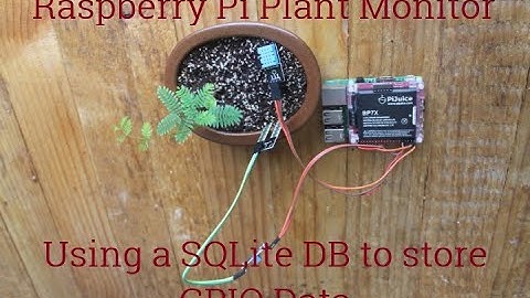 4 - Using a SQLITE DB to store GPIO Data - Raspberry Pi Plant Monitor