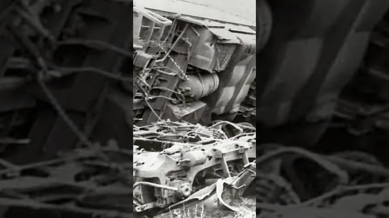 Old times derailed train.