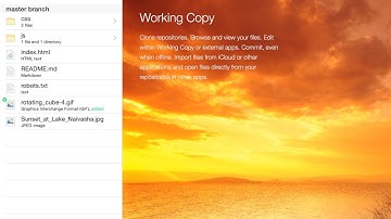 Working Copy, read/write Git client for iOS 8