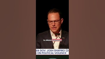 Gov. Shapiro CALLS OUT political violence in our country