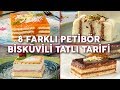 Şık 💯 Pratik 💯 Lezzet 💯 Petibör Bisküvili 8 Tatlı Tarifi - Tatlı Tarifleri