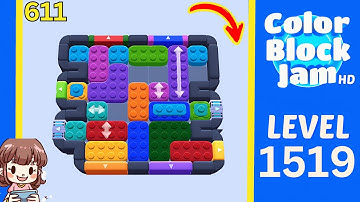 Color Block Jam Level 611 (1519) Solution Walkthrough