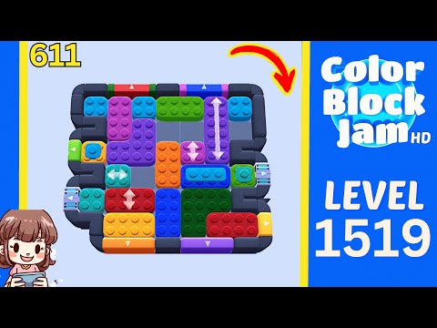 Color Block Jam Level 611 (1519) Solution Walkthrough video preview