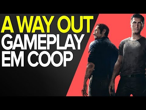 INCRÍVEL JOGO COOP - FUGINDO DA PRISÃO COM UM AMIGO - A WAY OUT