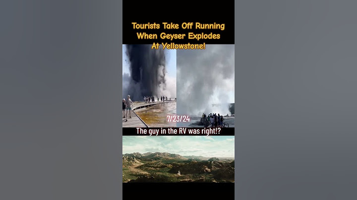 Geyser explodes at Yellowstone National Park 7/23/2024!