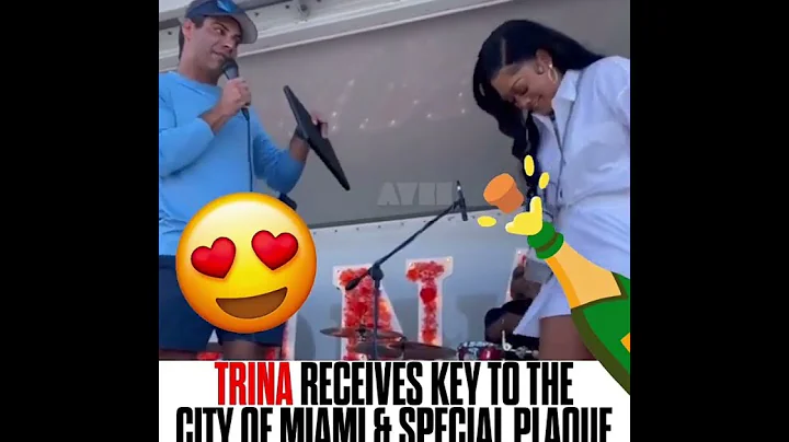 Trina receives Key to the city in Miami & special ...