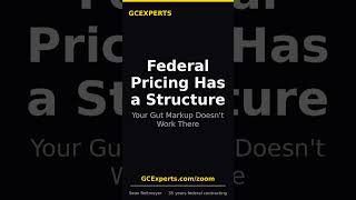 Federal Pricing Has a Structure — Your Gut Markup Doesnt Work There #Shorts