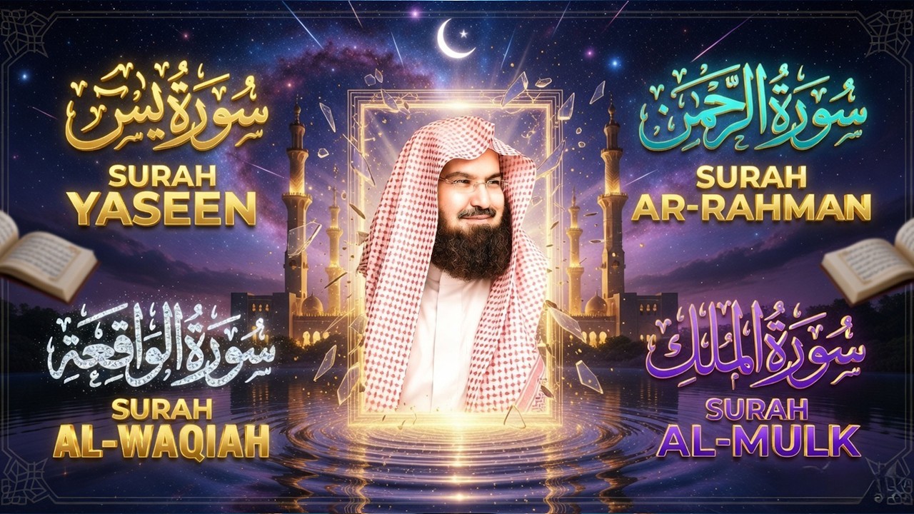 Surah Yaseen | Surah Rahman | Surah Waqiah | Surah Mulk (Complete)Beautiful Recitation by Al Sudais