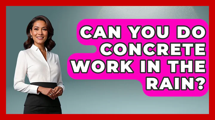 Can You Do Concrete Work In The Rain? - Civil Engineering Explained