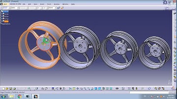 How to parameterize a rim in Catia and create a catalog