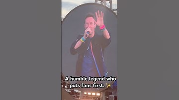 Chris Martin apologized before the show—humble and always putting fans first.#coldplay #chrismartin