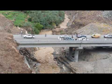 مقطع من وادي الحلتي عند جسر الحيل 13 8 2016
