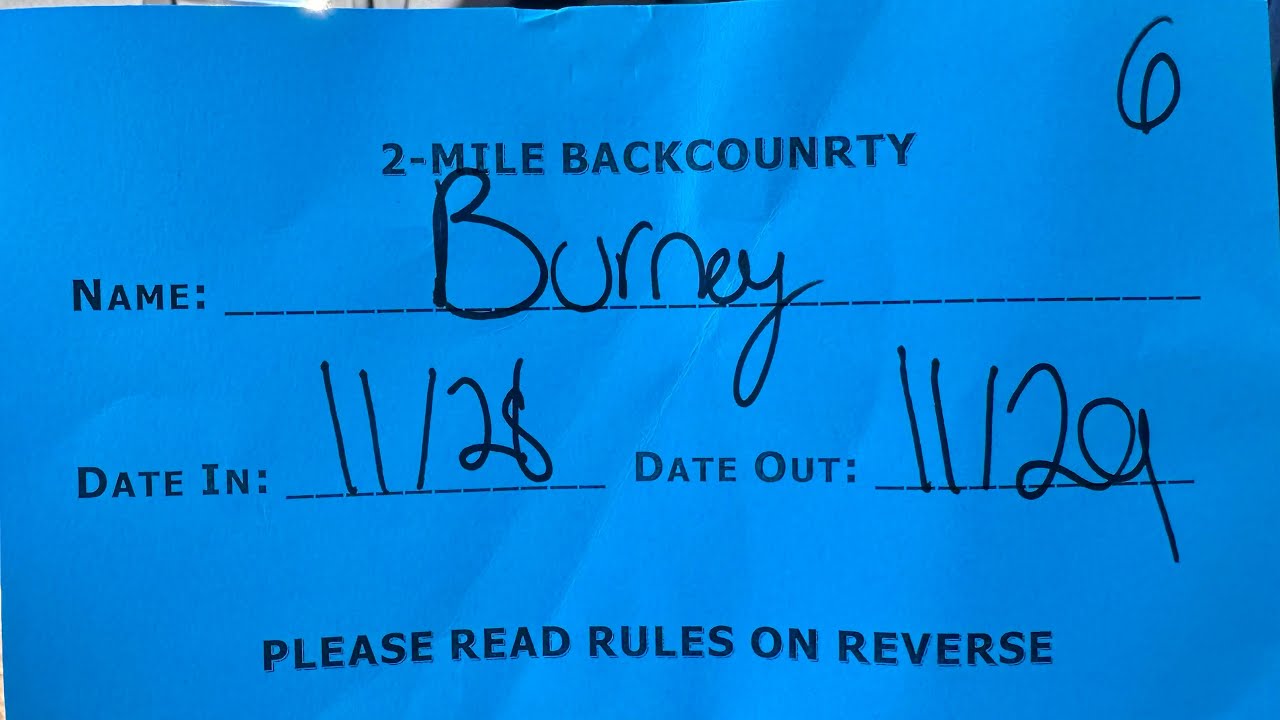 1st Backpack camping trip. 