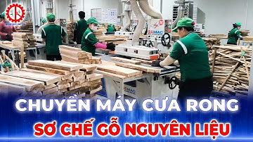 Dây Chuyền Máy Cưa Rong Bìa Sơ Chế Gỗ Cao Cấp Semac