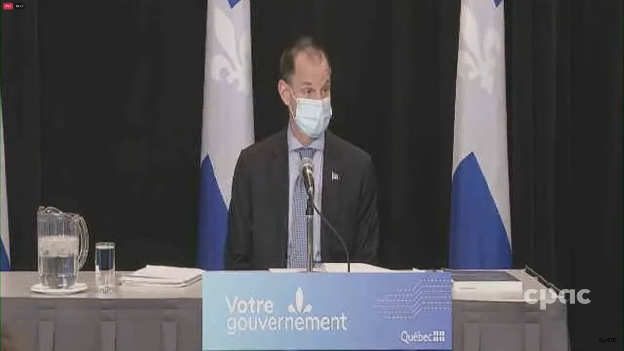 14 h 00 HE Le ministre des Finances du Québec Éric Girard présente