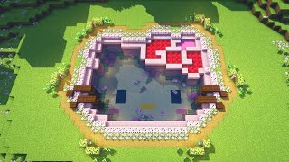 Minecraft Hello Kitty Cute Axolotl Pond | Tutorial