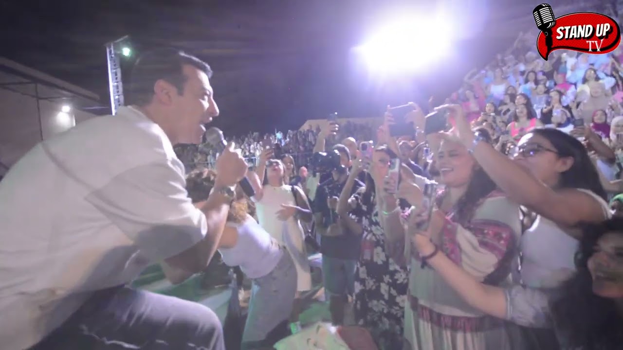 الفنان العربي إيهاب_توفيق يشعل الأجواء على مسرح قرمبالية