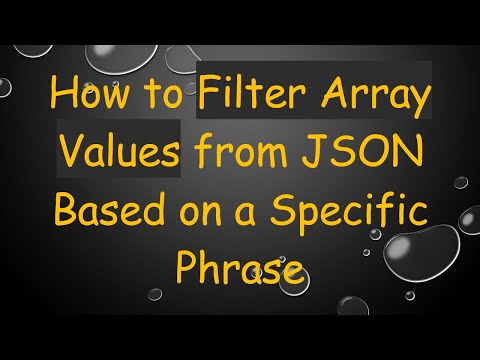 How to Filter