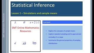 Statistical Inference Lesson 1: Simulations and Sample Means