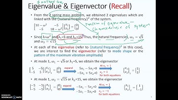 Week 13 Partial Differential Equation Part 1 Eigenvalue vs Eigenvector vs Eigenfunction