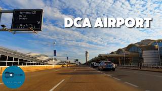 Washington DCA Airport Morning Driving Tour | 4K HDR Ambient Drive • Gravelly Point Plane Spotting