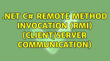 .Net C# Remote Method Invocation (RMI) (Client/Server communication)