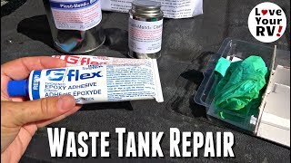 Cracked RV Holding Tank Repair using G/Flex 655 Epoxy