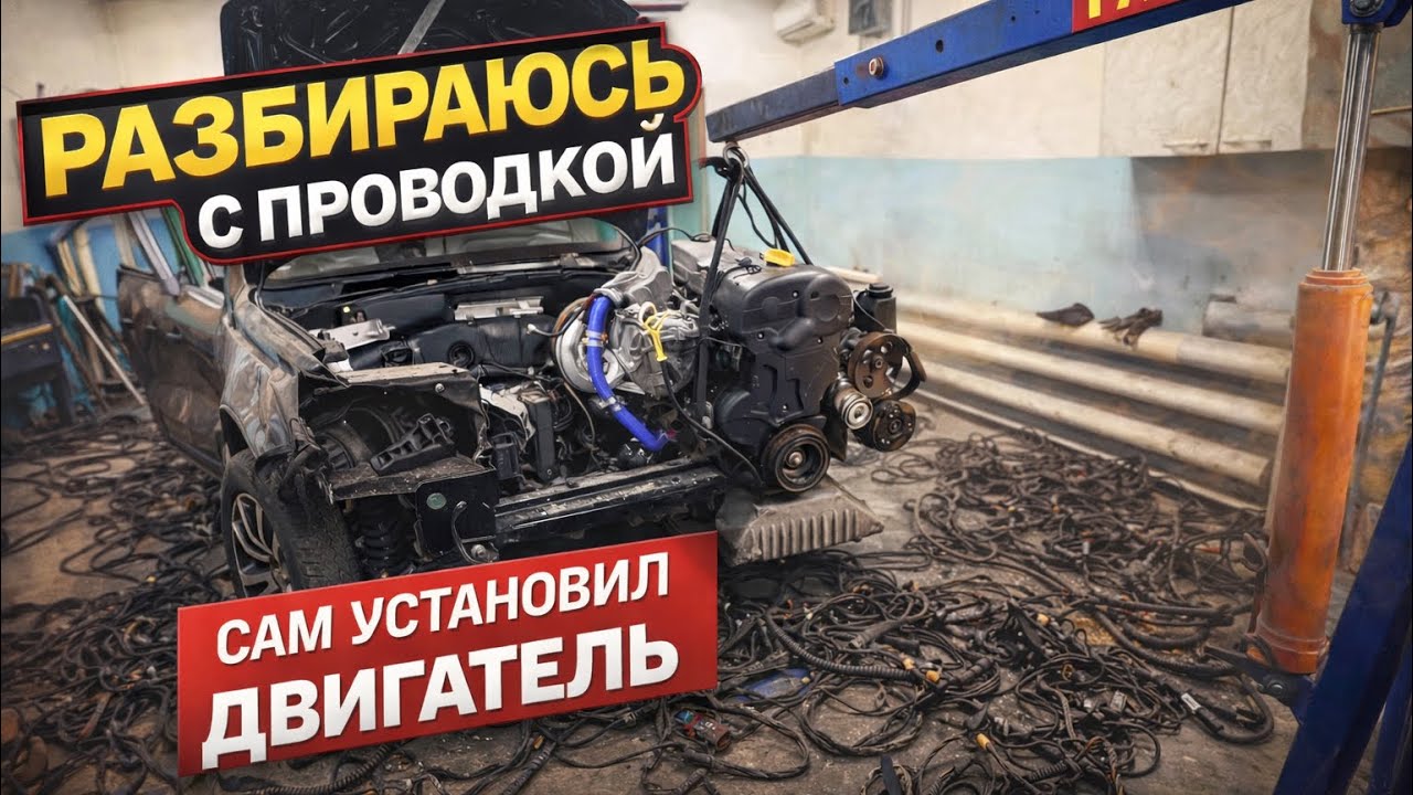 НИВА ШЕВРОЛЕ FAM 1 В НИВУ ТРАВЕЛ | РАЗБИРАЮСЬ С ПРОВОДКОЙ | УСТАНОВИЛ ДВИГАТЕЛЬ | 8 СЕРИЯ