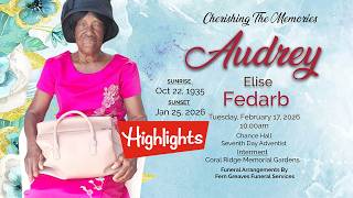 Audrey Fedarb Funeral Highlights.