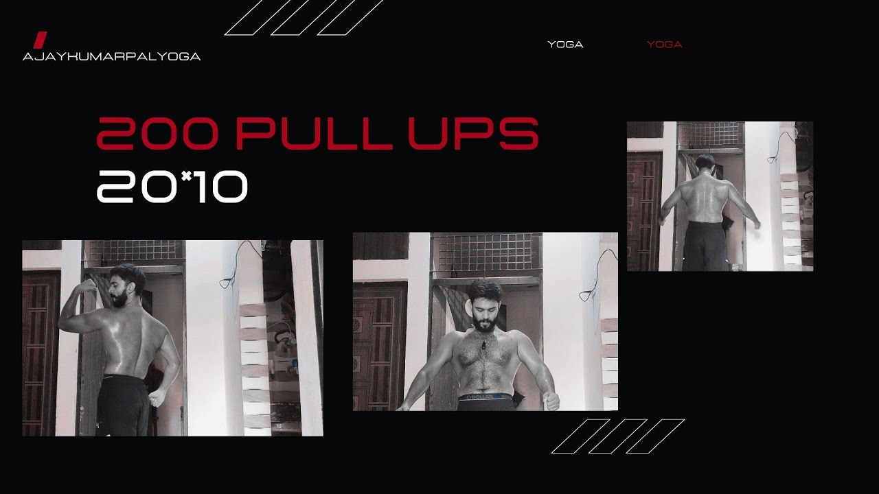 "Defying limits, one pull-up at a time. 200 reps and counting!"